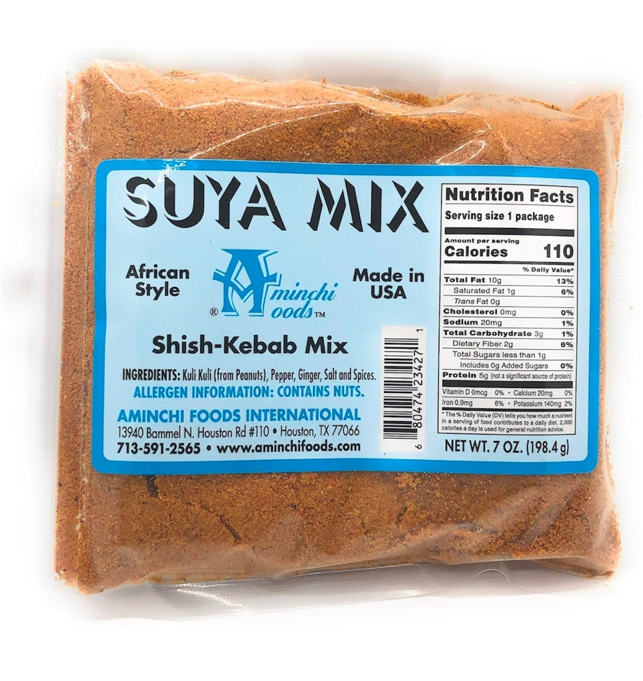 Suya Seasoning - Steak and Beef Seasoning for Grilling -Spicy Powder Sweet Flavor Chicken Seasoning Blend Nigerian Pepper - 7oz