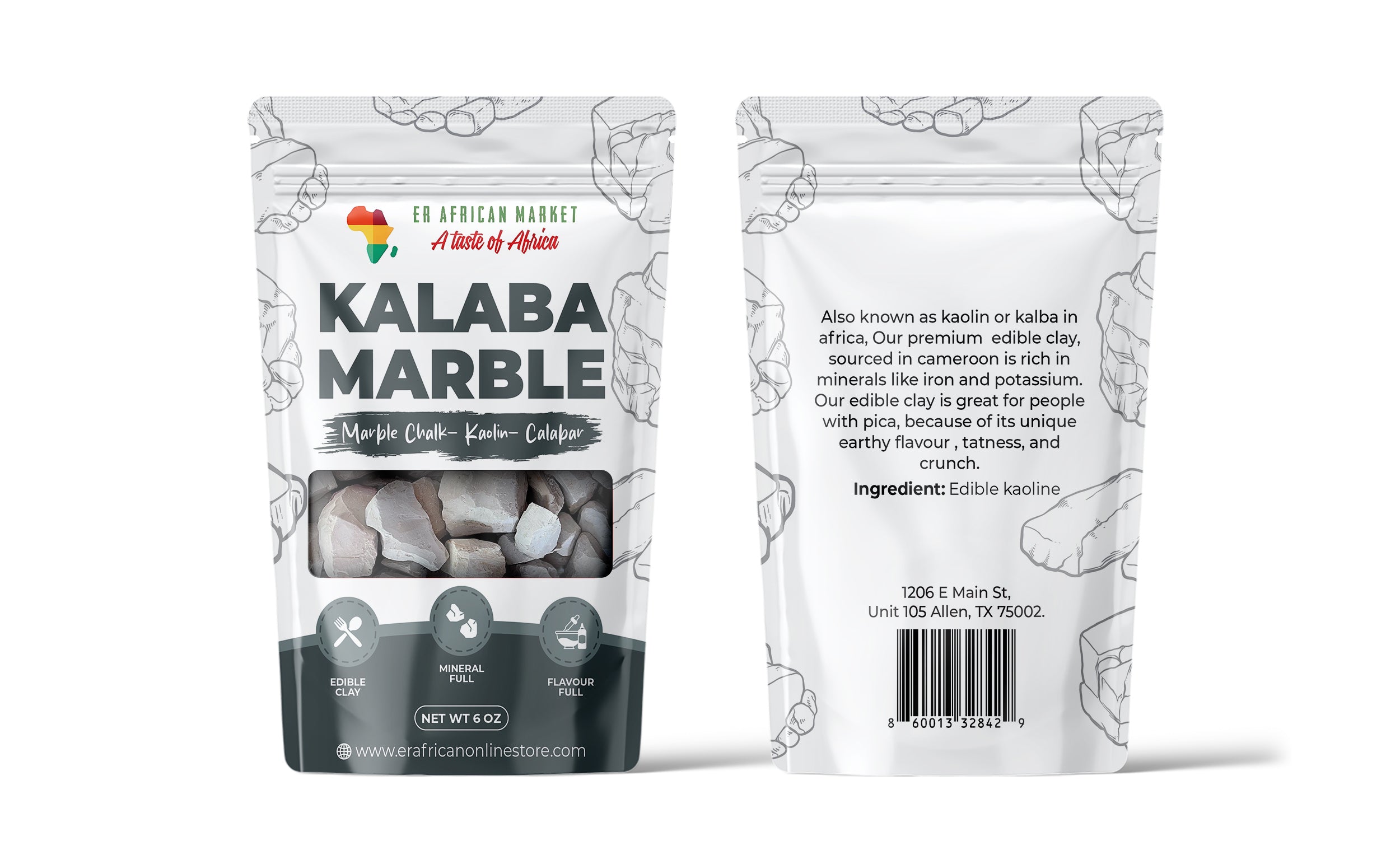 kalaba | Calabaa Chalk - Edible, Natural, 6oz