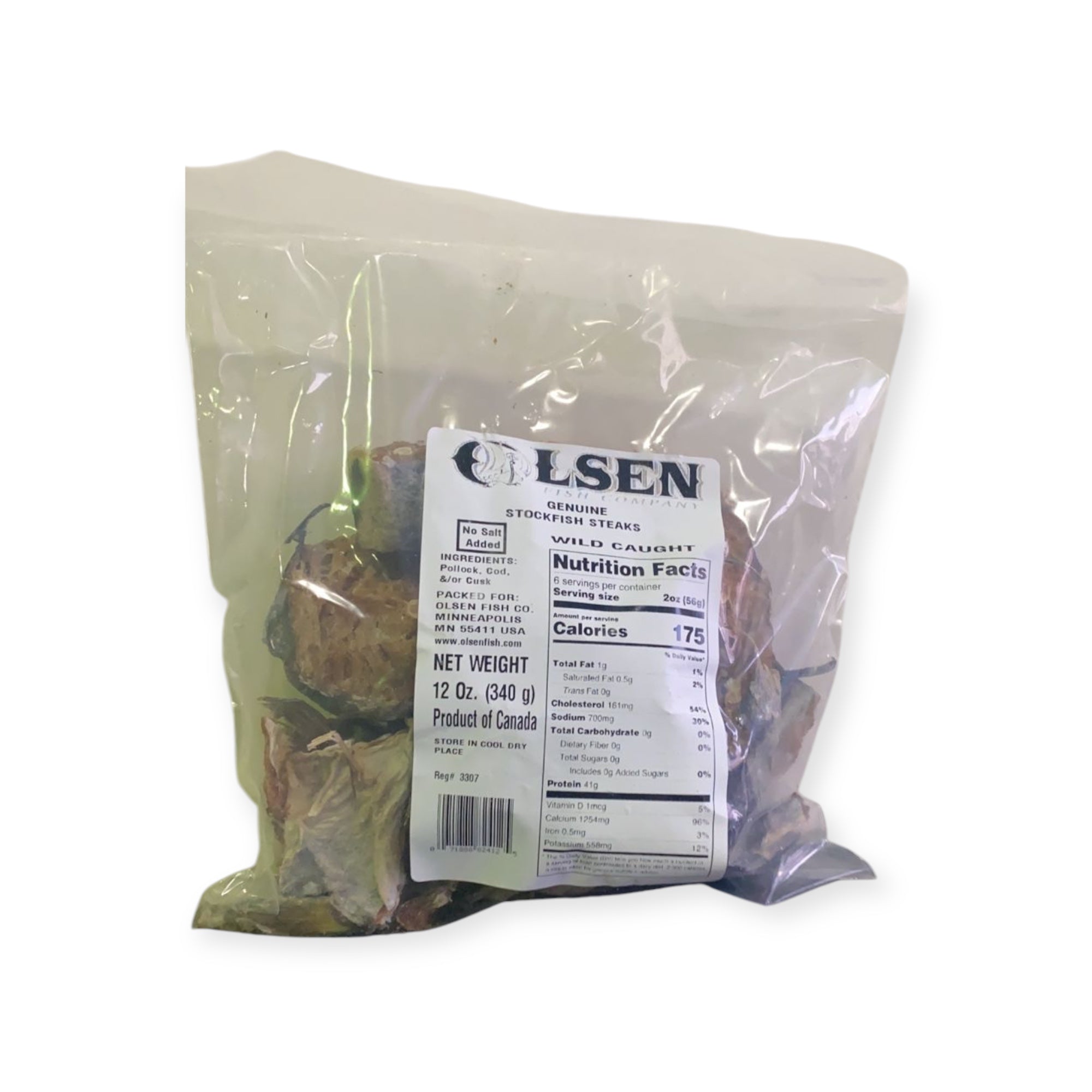 Olsen Stock Steak 12oz- Premium, Dried, Protein-Rich