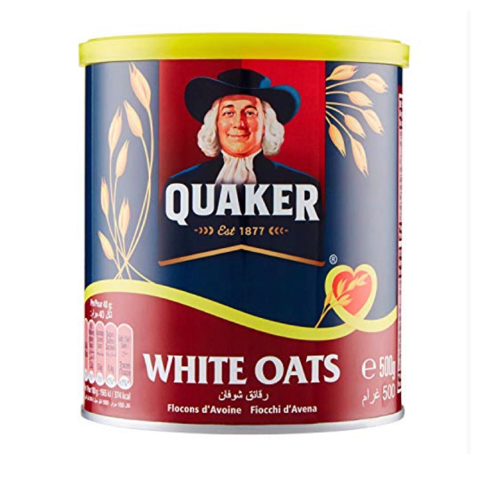 Quaker White Oats 500g | Premium Rolled Oats for Healthy Breakfast & Versatile Cooking