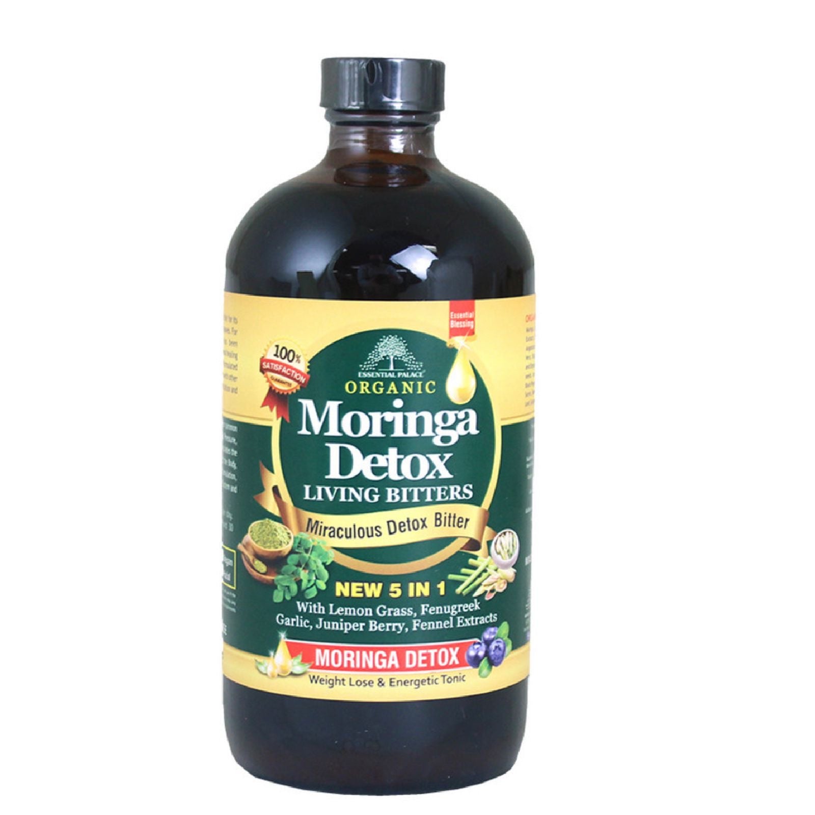 Organic Moringa Detox Bitters - EP - 16 oz.