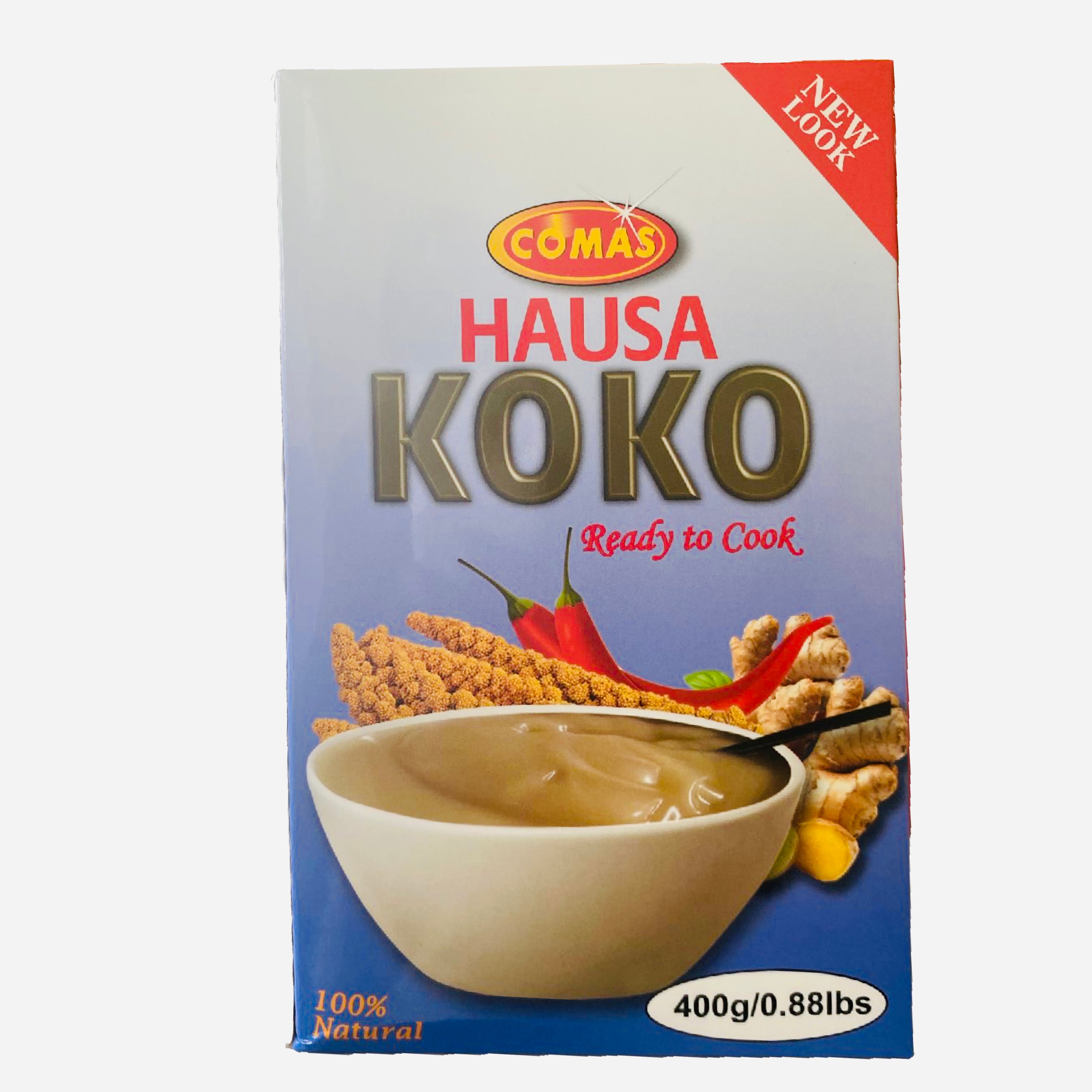 Comas Hausa Koko Flour - 400g | Authentic African Millet-Based Porridge Mix