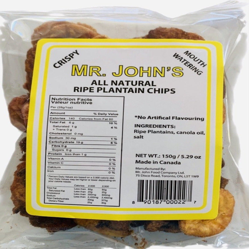 Mr johns ripe plantain chips /5.29oz