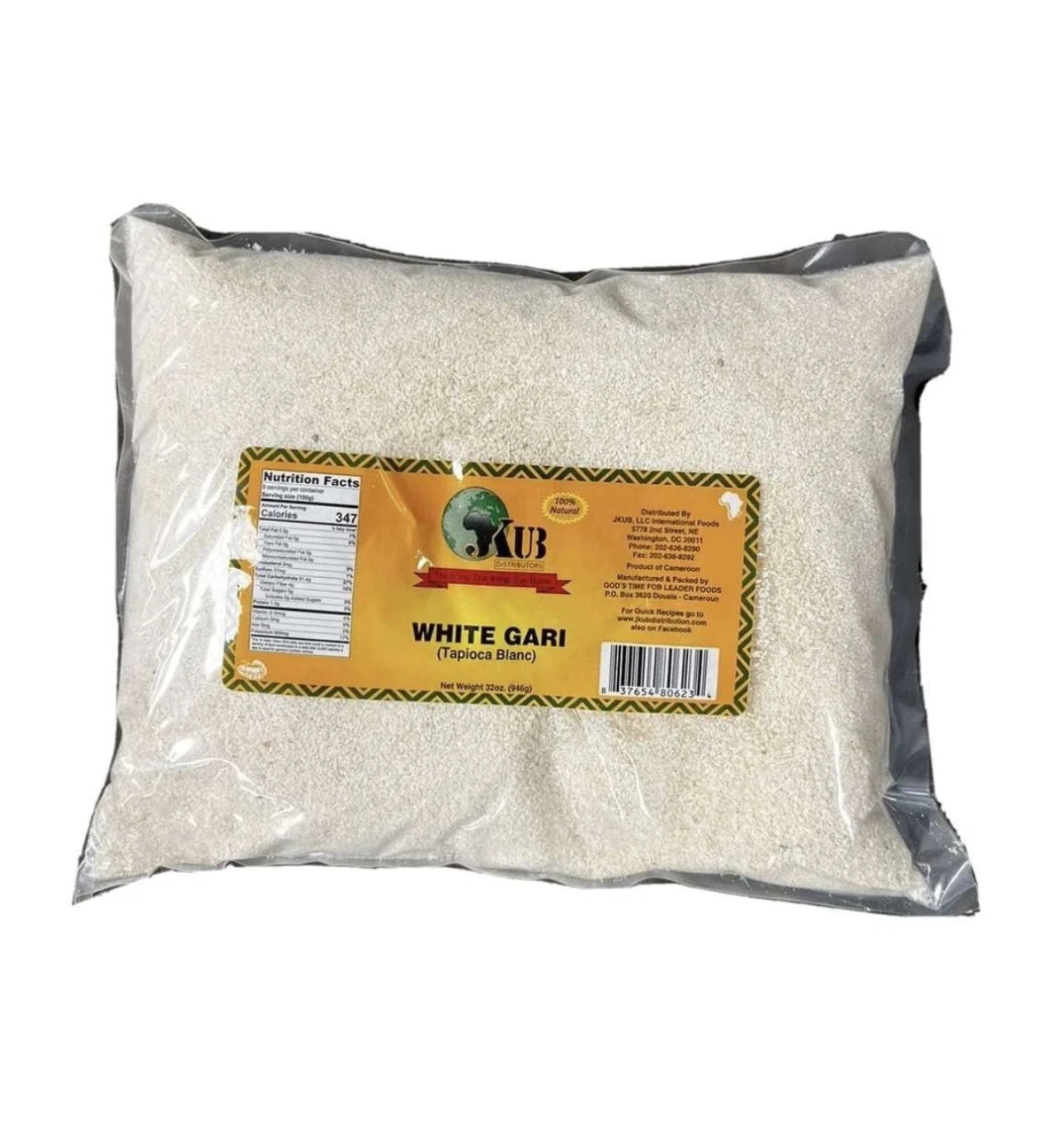 White Gari - 4LB, Premium Cassava Flour for African Dishes