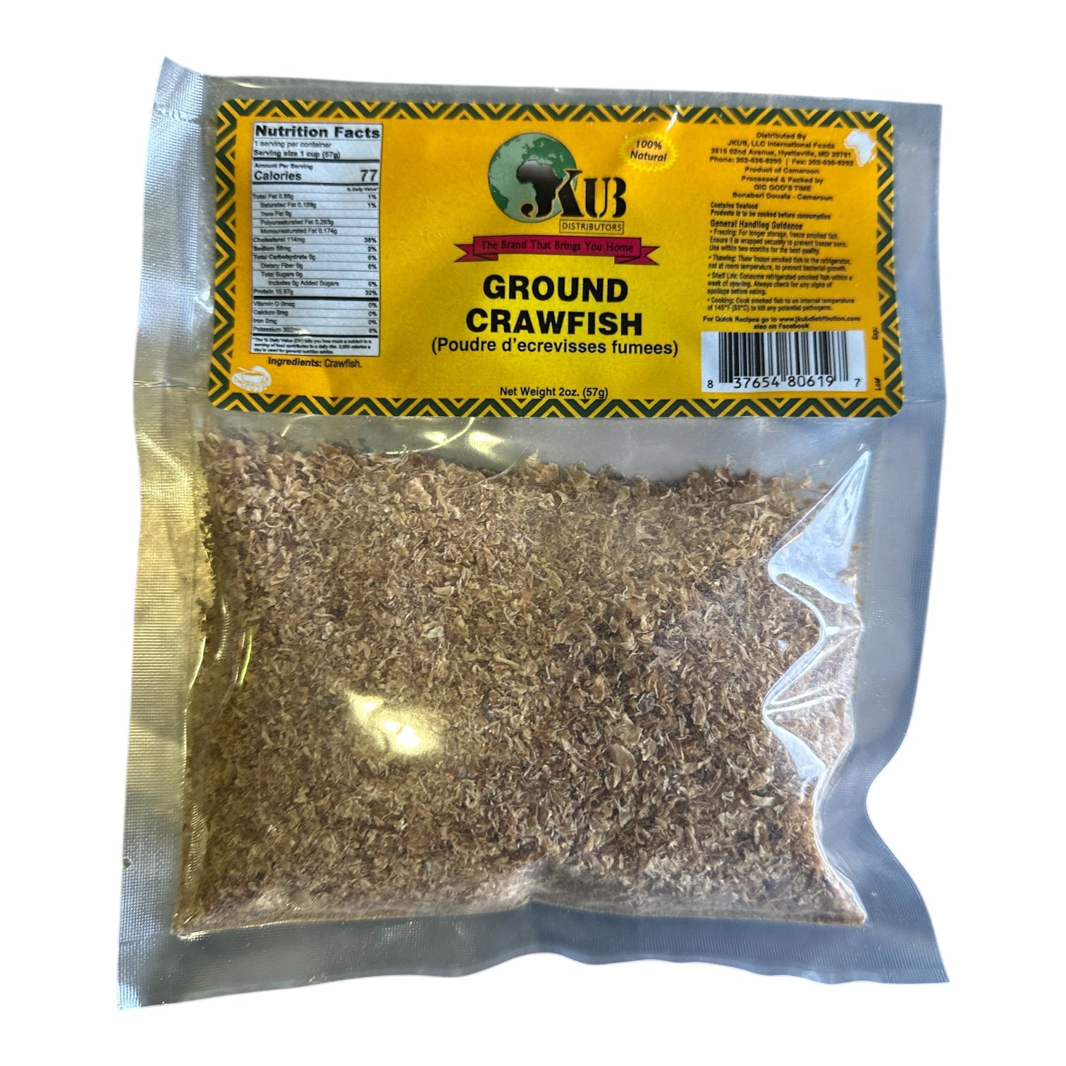 Crayfish 2oz / African Ground Crayfish | Premium Ground Crayfish for African Dishes | Authentic Flavor