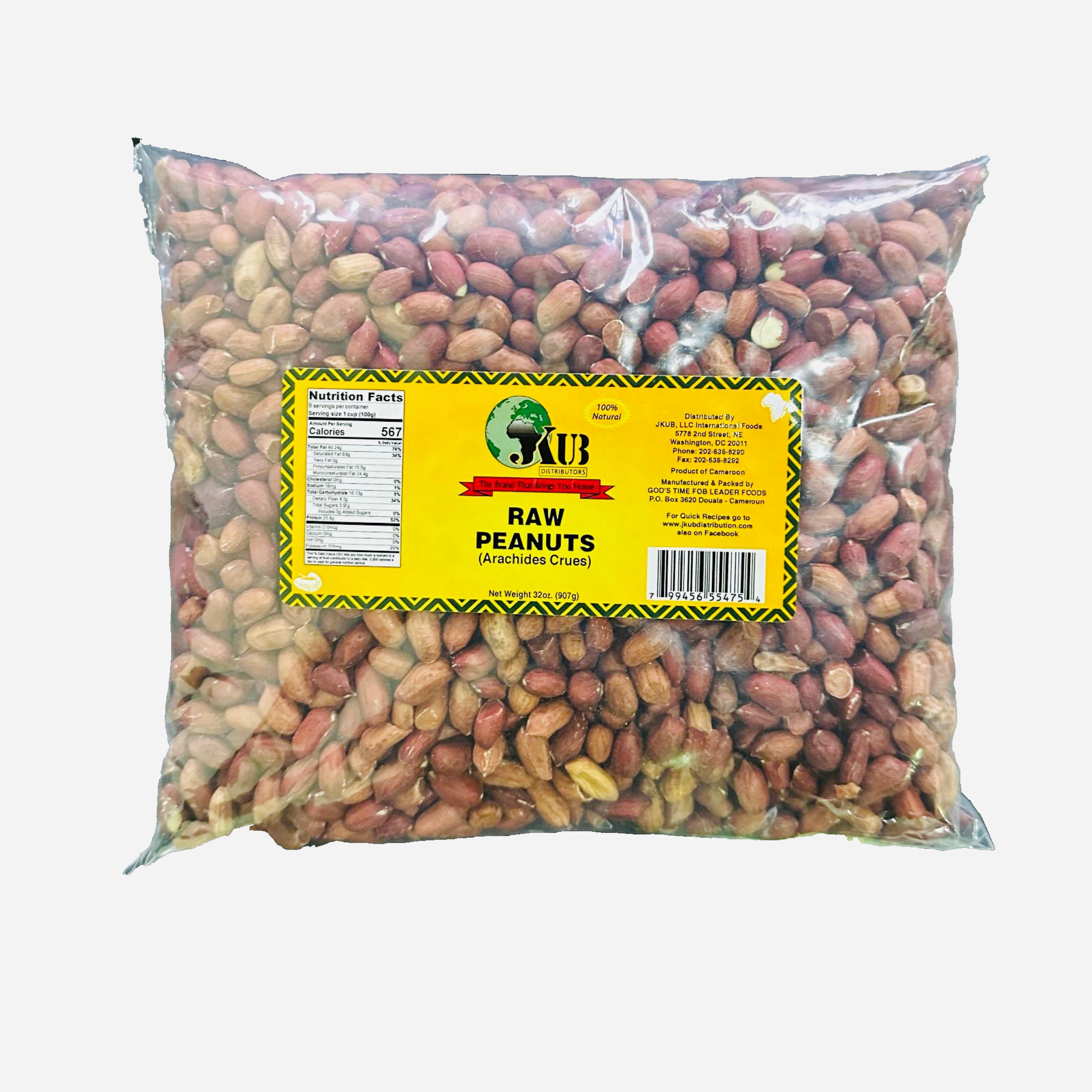 African Raw Peanuts 2LB