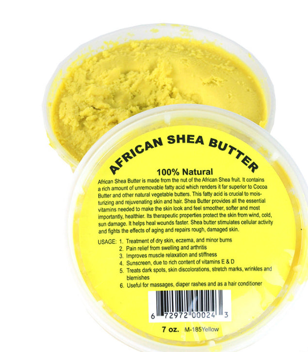 100% Natural African Shea Butter: 7 oz (Yellow)