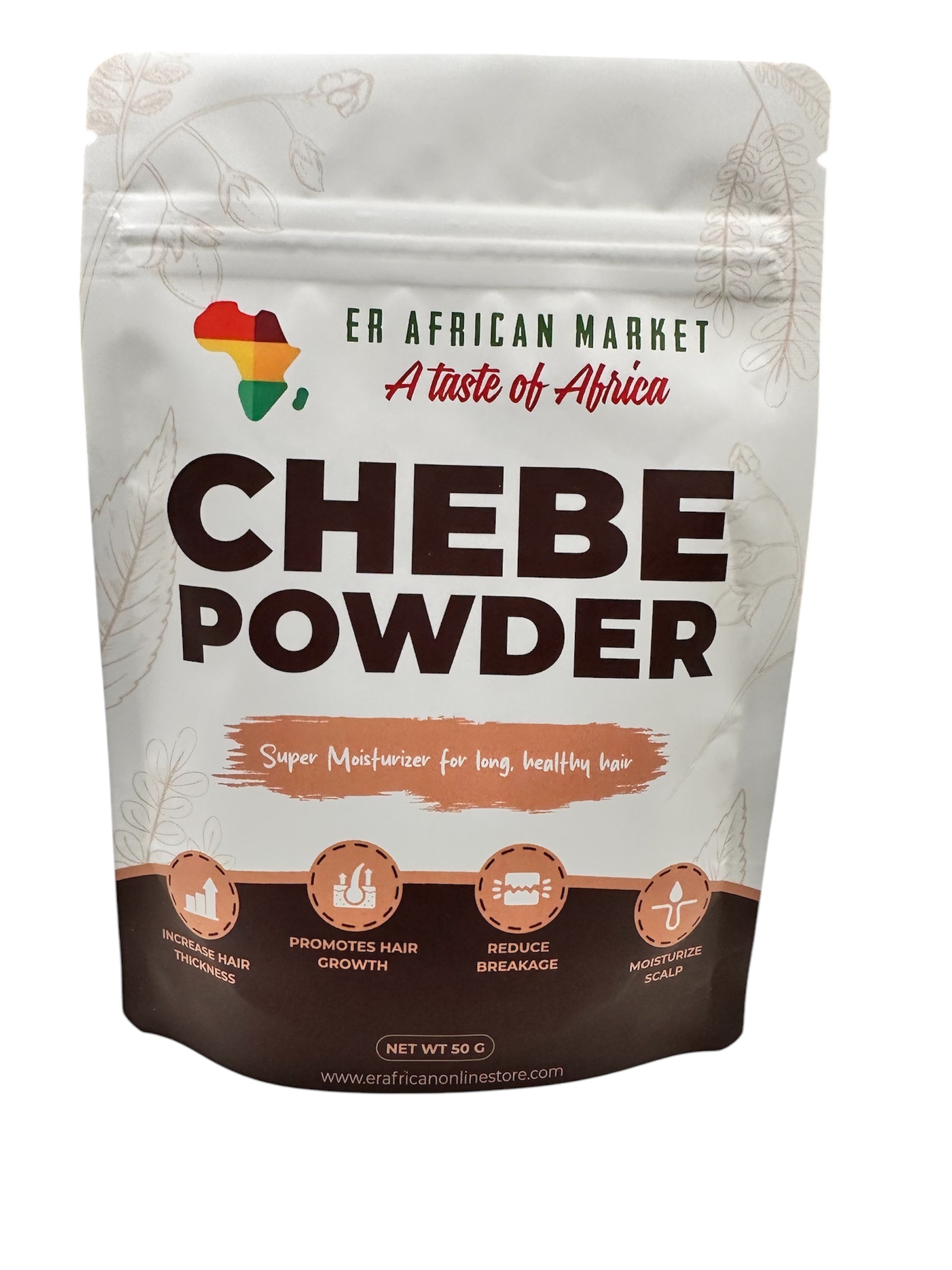 Chebe Powder for Hair Growth - Organic African Hair Treatment, Hydrating & Strengthening Hair Mask, All-Natural Chebe Hair Powder for Longer, Thicker Hair - 50g