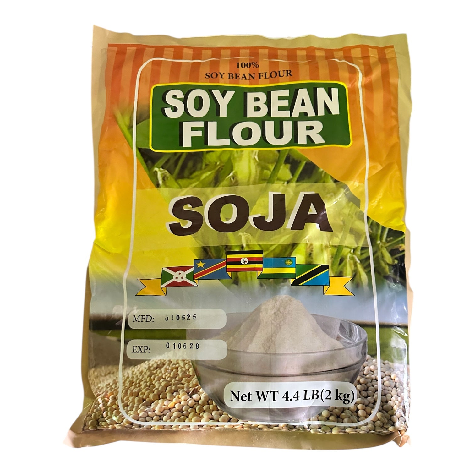 100% Pure Soy Bean Flour – All-Natural, Non-GMO, High Protein, Gluten-Free, Plant-Based Flour | Rich in Fiber & Nutrients | Perfect for Baking, Smoothies, Pancakes & Baby Food – 4.4 LB (2KG)