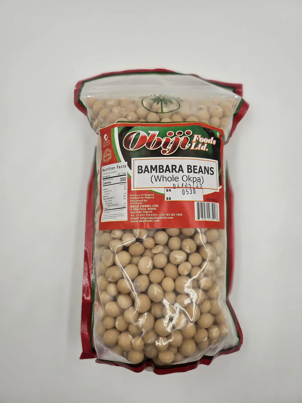 Bambara Beans - African Yellow Beans 32oz | Protein-Rich Superfood for Soups & Snacks