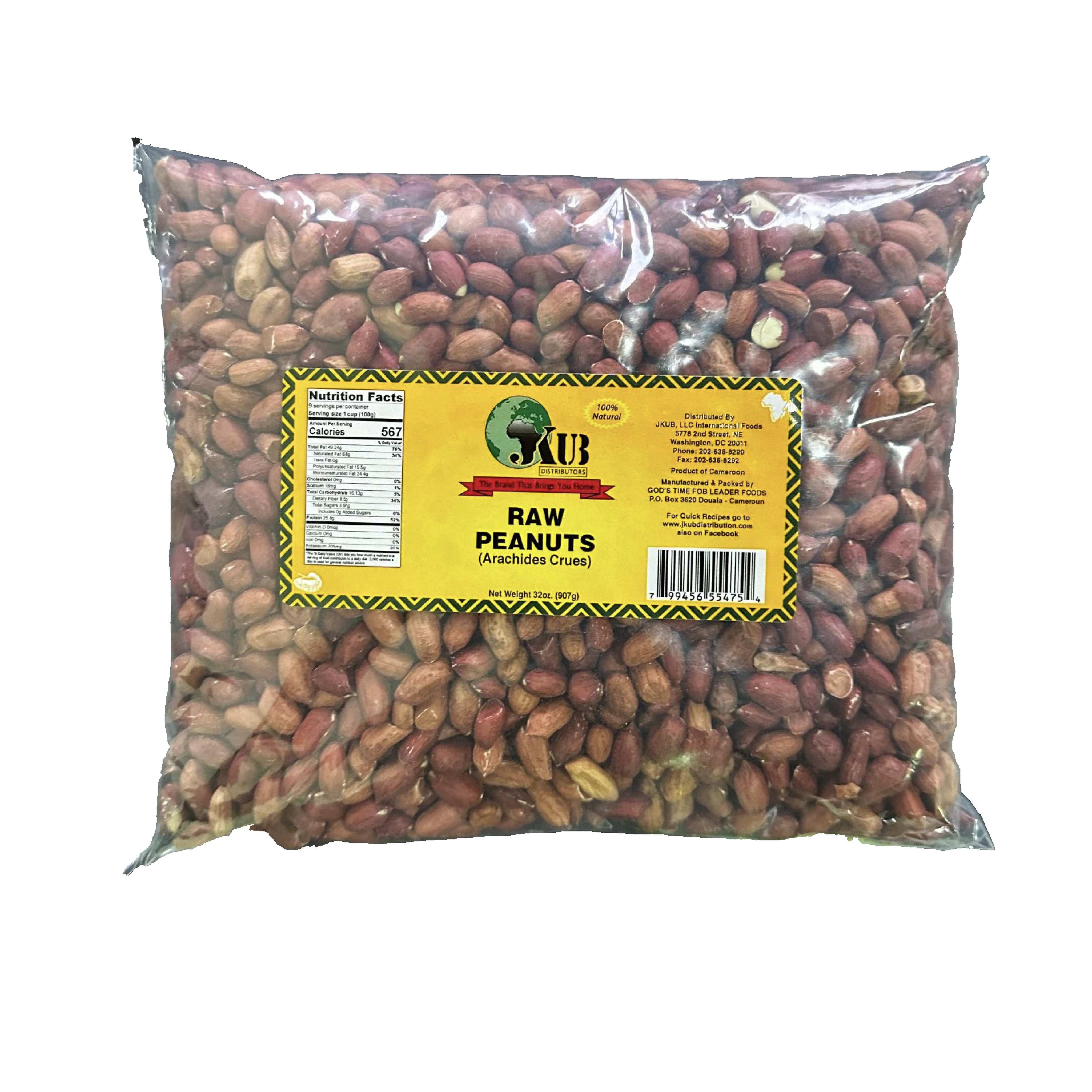 African Raw Peanuts 2LB | Premium Whole Groundnuts for Snacking & Cooking