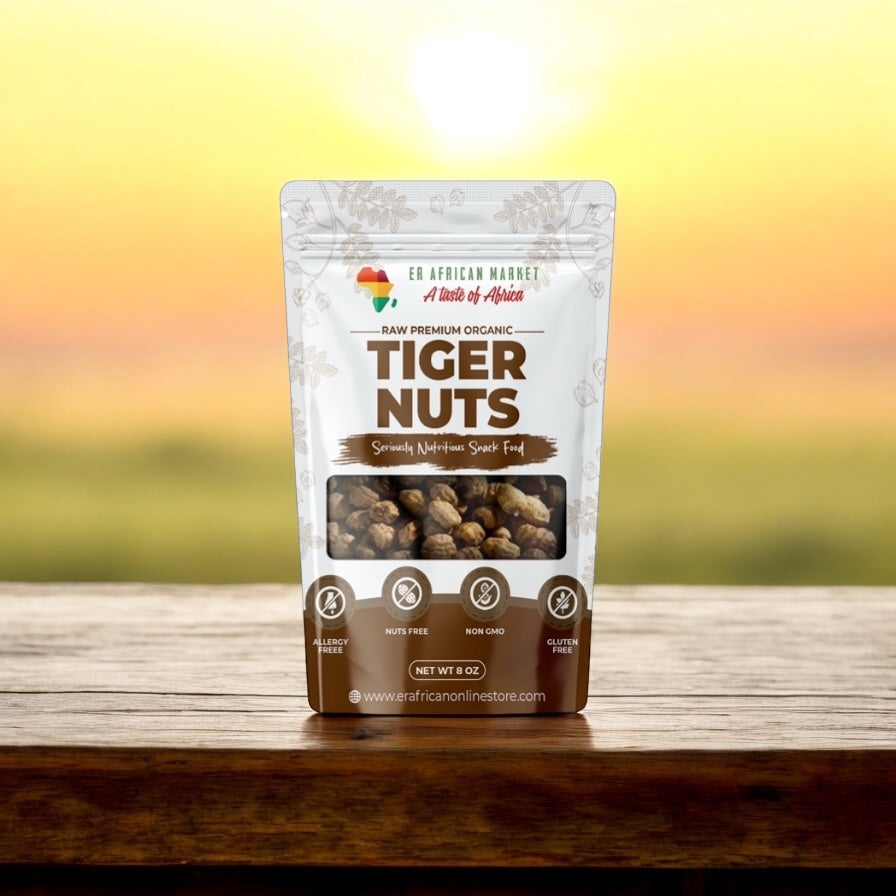 Organic Tiger Nuts – 8oz Raw, Gluten-Free, Vegan, Non-GMO, High Fiber, Prebiotic, Paleo Snack