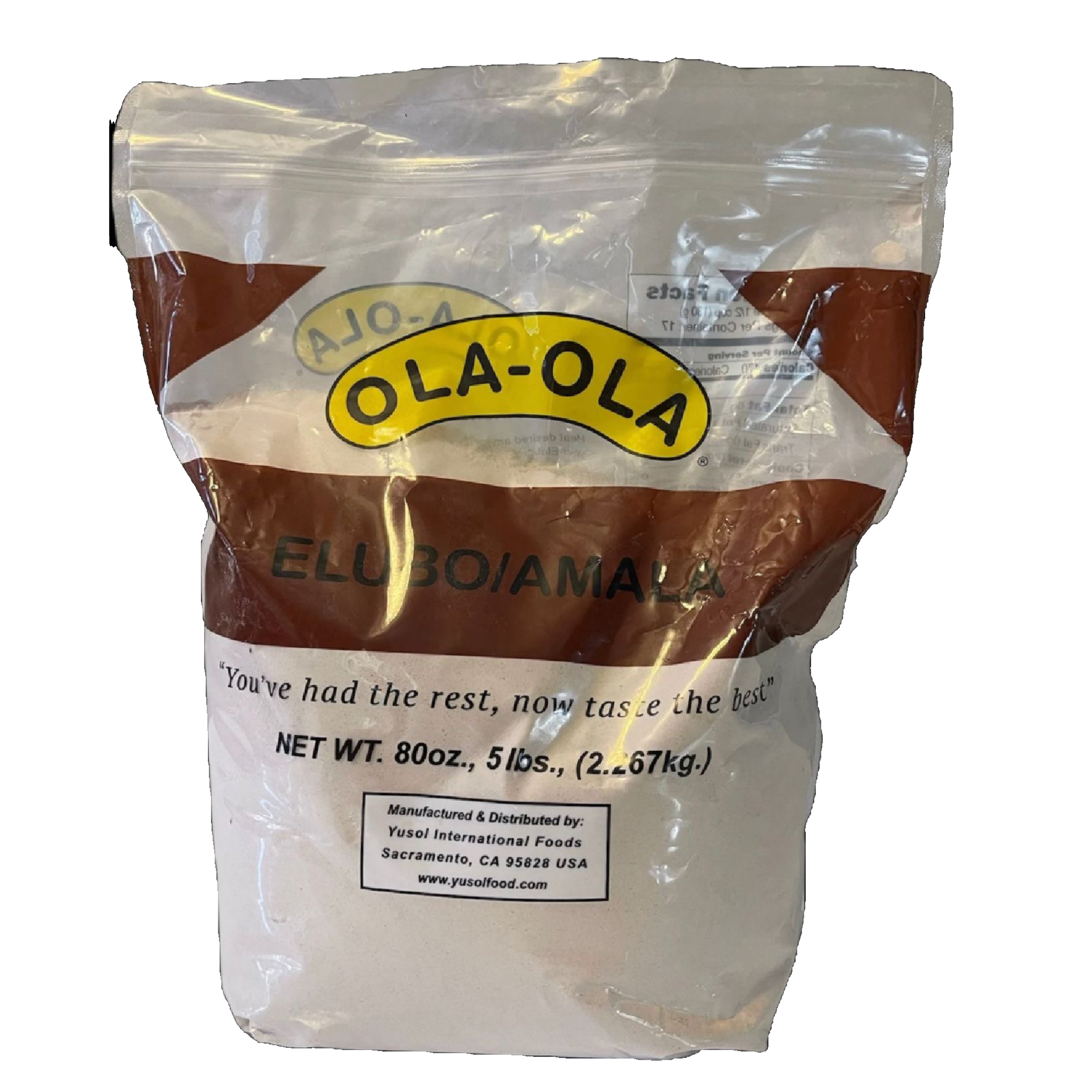 Elubo/Amala 5LB | Premium Yam Flour for Traditional Nigerian Swallow Dishes | Smooth & Authentic Amala