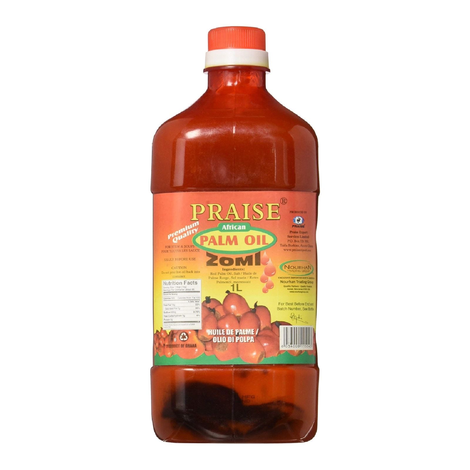 Praise Palm Oil Zomi - 1L for Rich Flavor & Authentic African Cooking