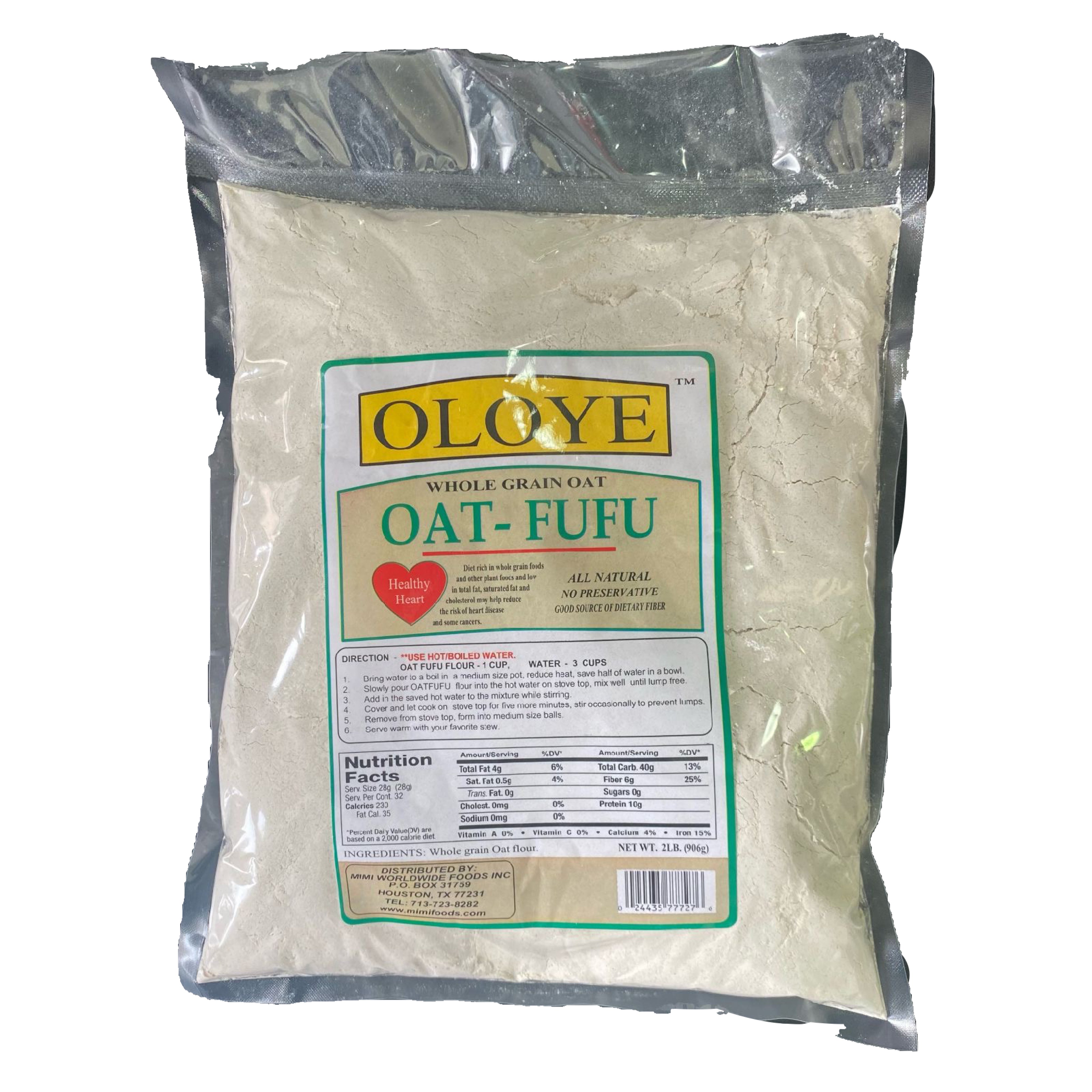 OLOYE Oat Fufu – 1LB | Healthy, Convenient, and Delicious Nigerian Fufu Alternative