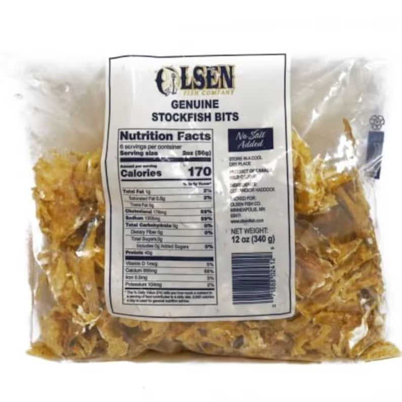 Stockfish, Stoccafisso Dried, Large Size, Appox 2 - 2.5 LB