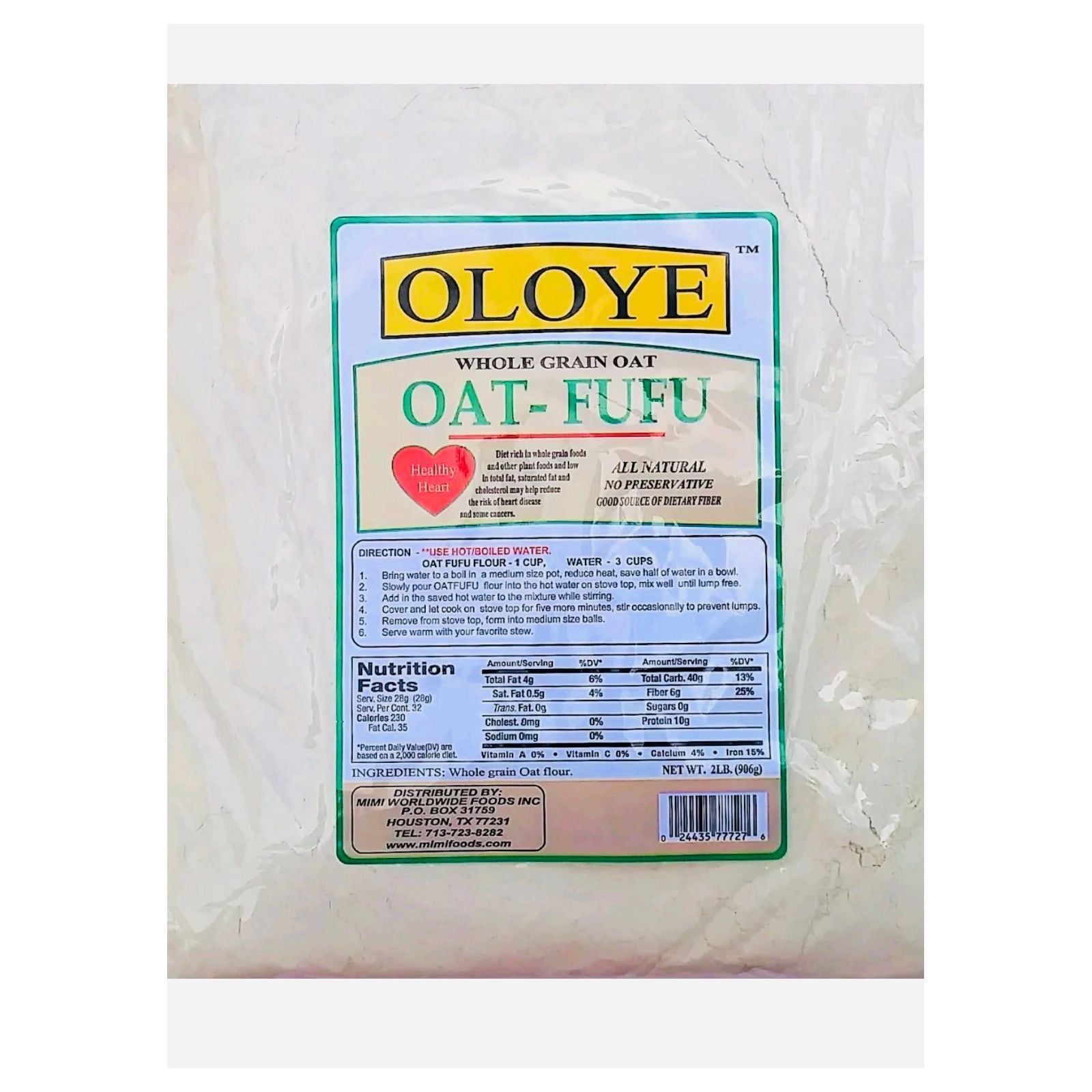 Oloye oat fufu