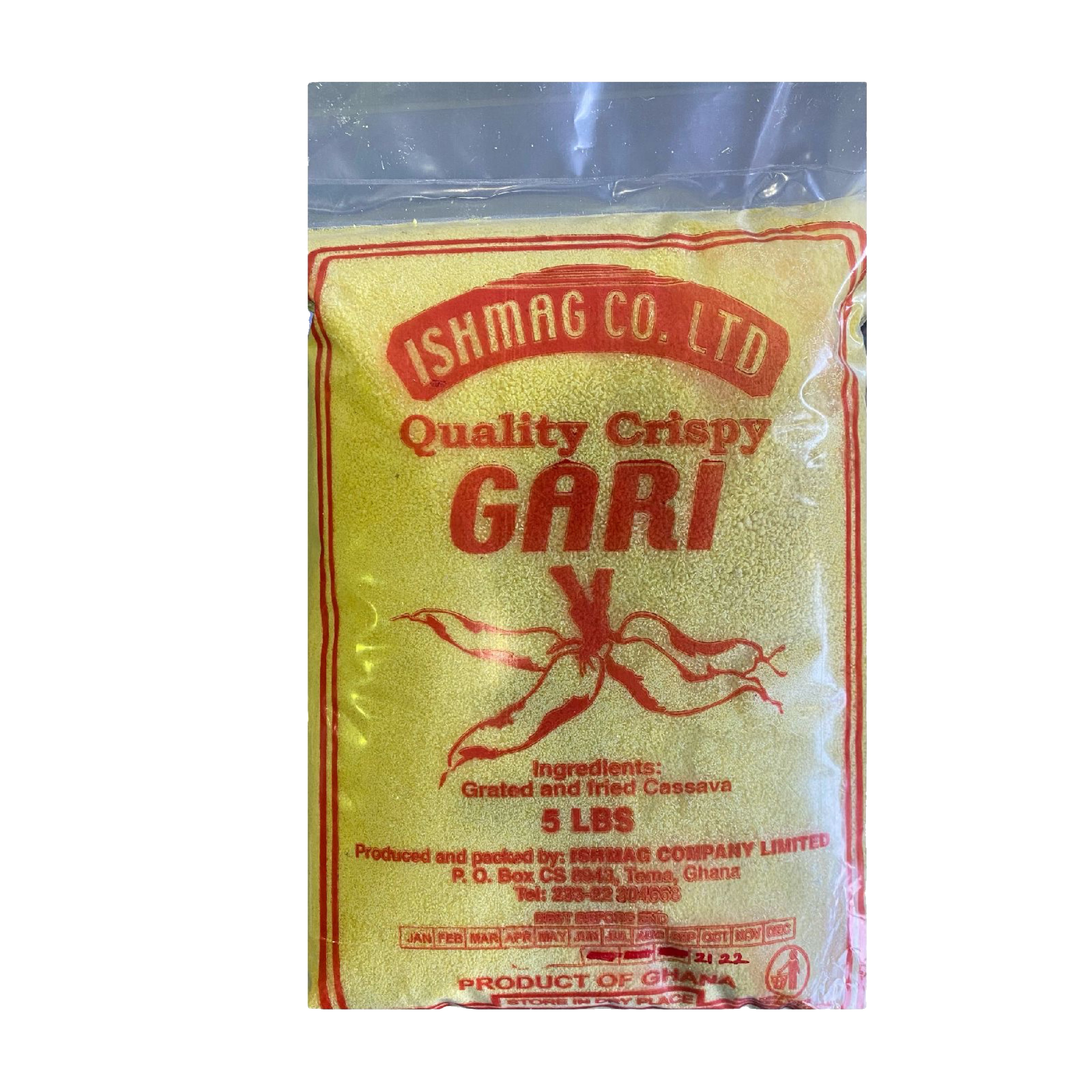 Yellow Gari 5lbs | Premium Nigerian Yellow Gari | Traditional African Cassava Flour | Authentic, Versatile Meal Base